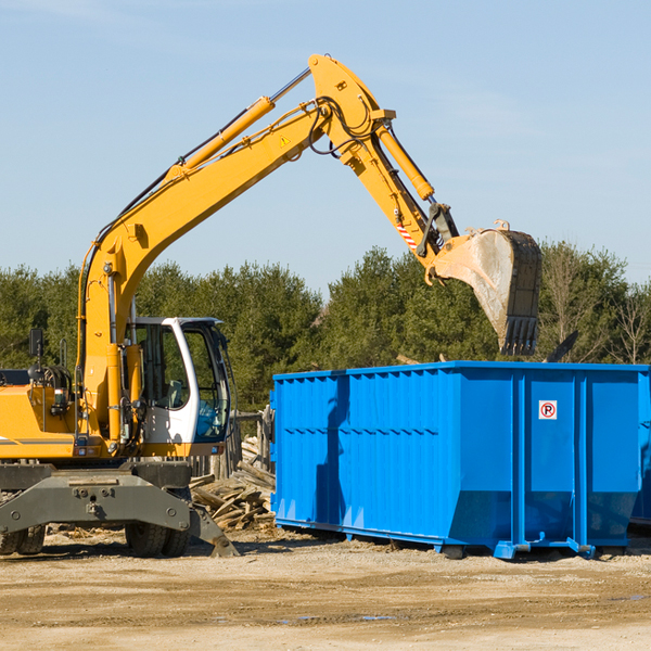 are there any restrictions on where a residential dumpster can be placed in Guyton